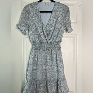 Altar'd State Pastel Floral Mini Dress M